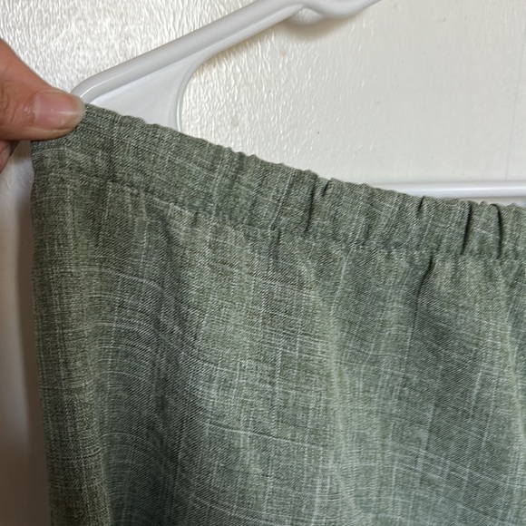 A SET! Green Vintage button up TOP AND BOTTOMS FOR SALE - Picture 7 of 8